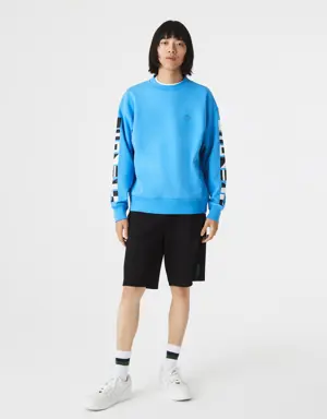 Men's Loose Fit Reflective Print Sweatshirt