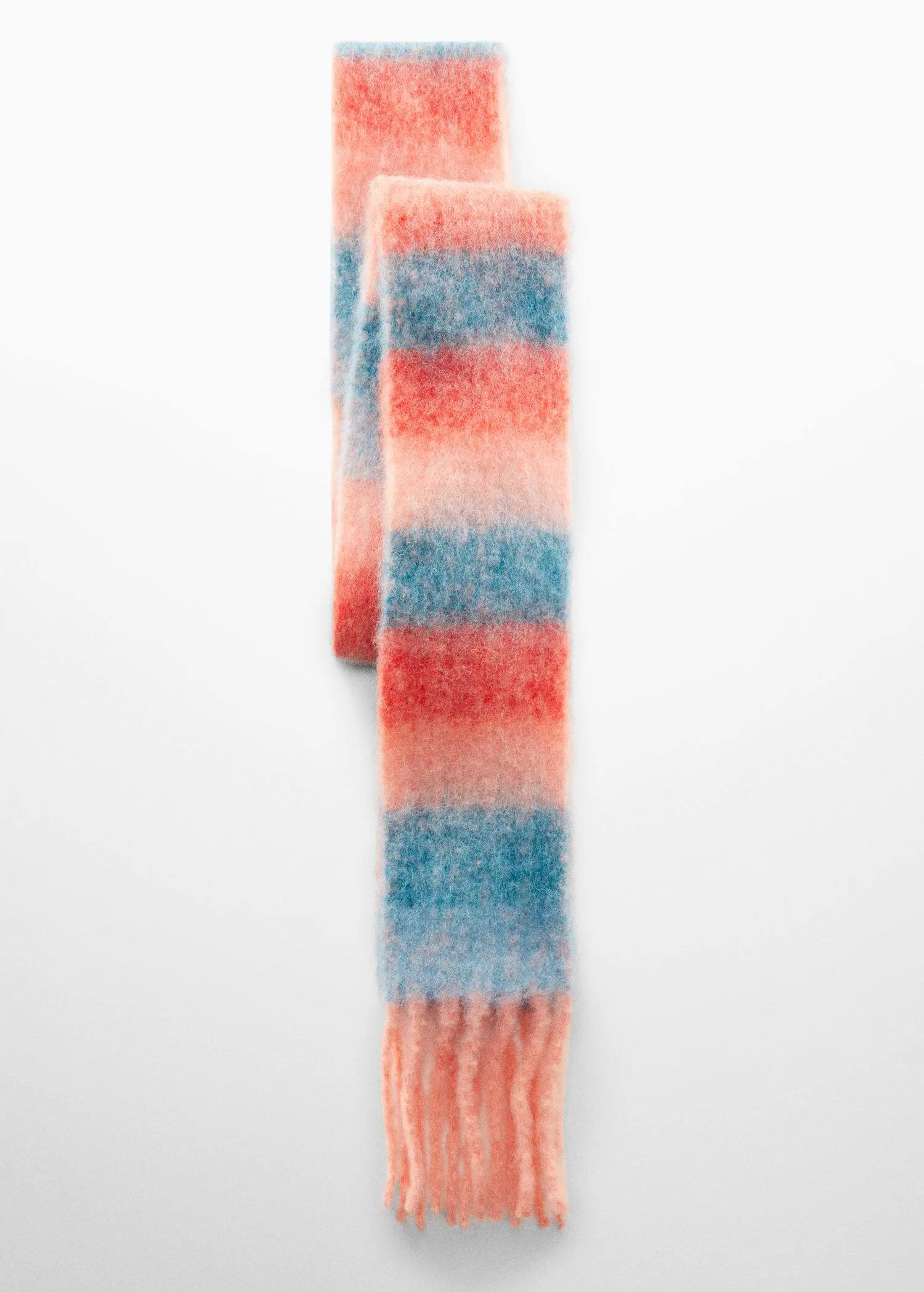 Mango Tricolour striped scarf. 1