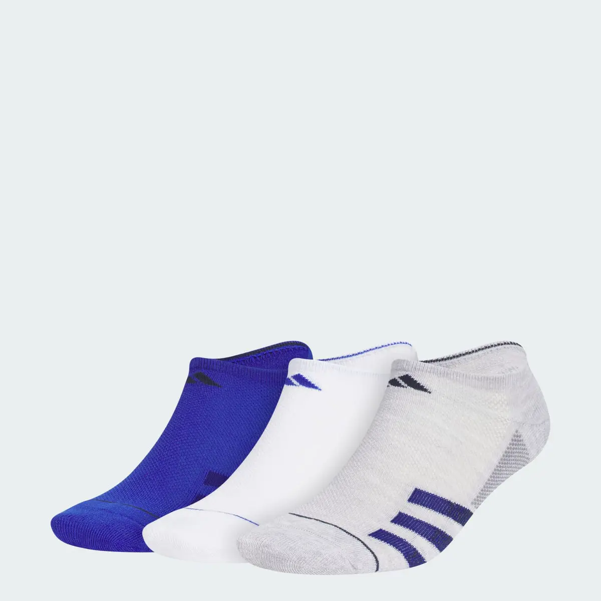 Adidas Superlite Stripe No-Show Socks 3 Pairs. 1