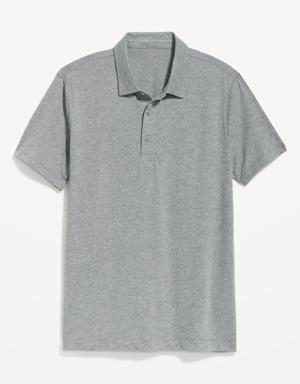 Classic Fit Jersey Polo for Men gray