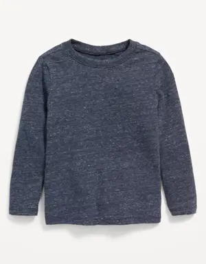 Old Navy Unisex Long-Sleeve Slub-Knit T-Shirt for Toddler blue