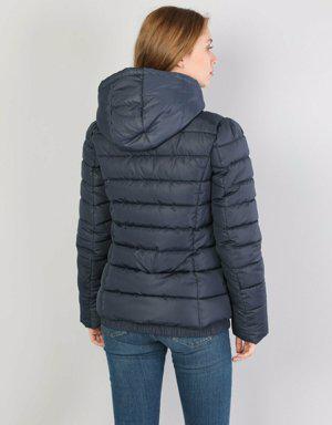 Regular Fit Kadın Lacivert Mont