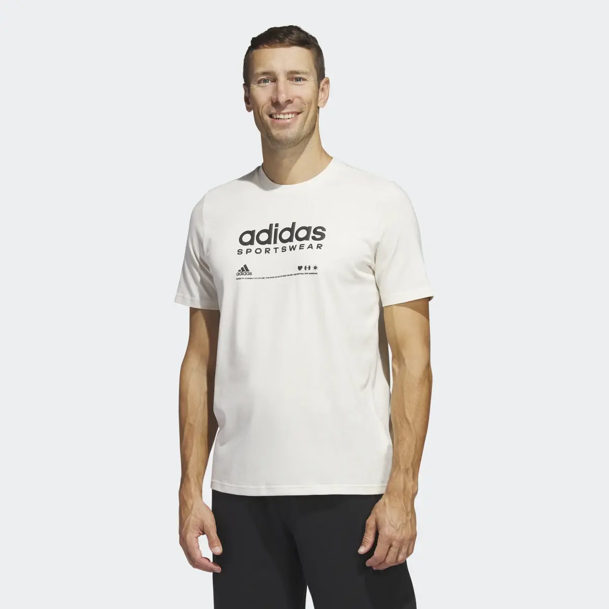 Adidas Lounge Graphic Tee. 2