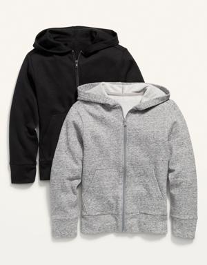 Gender-Neutral Zip Hoodie 2-Pack for Kids multi