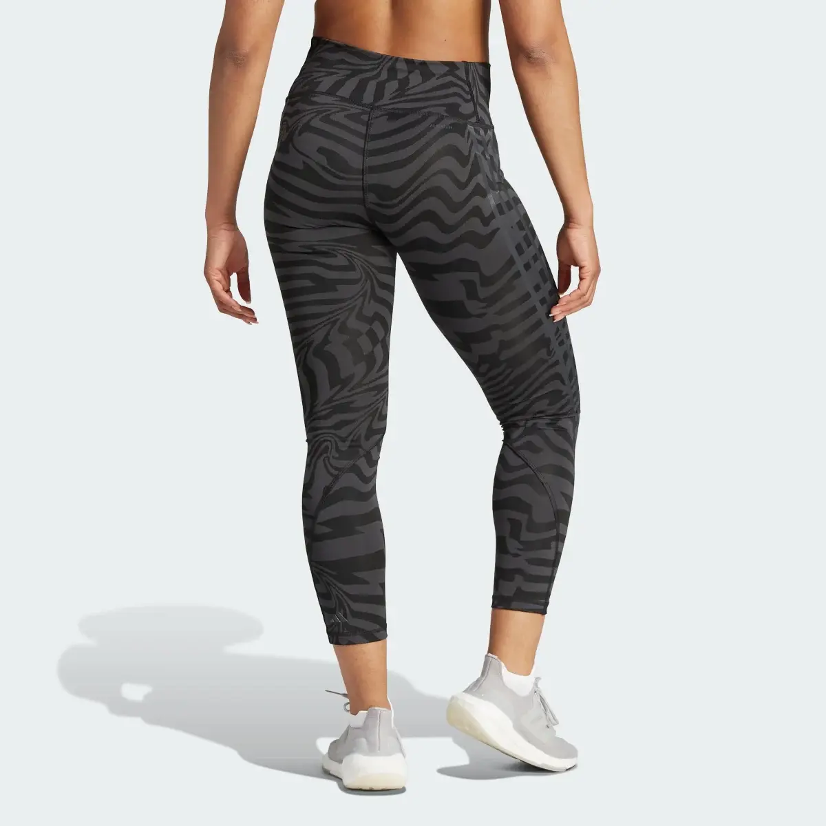 Adidas Leggings em Jacquard 3-Stripes TrainIcons Optime. 3