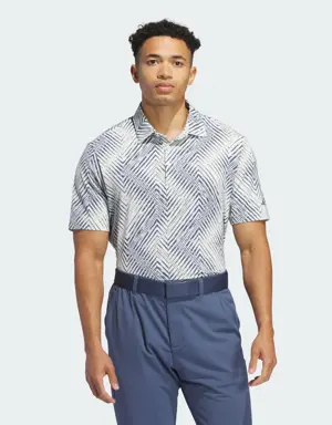 Adidas Ultimate365 Allover Print Polo Shirt. 2