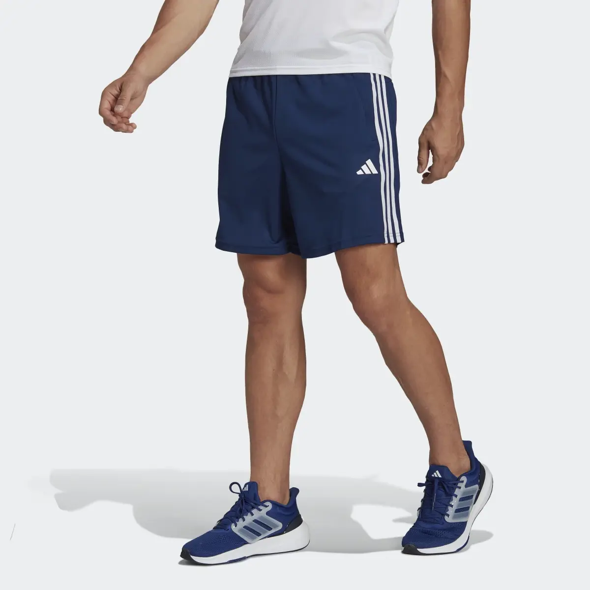 Adidas Train Essentials Piqué 3-Stripes Training Shorts. 1