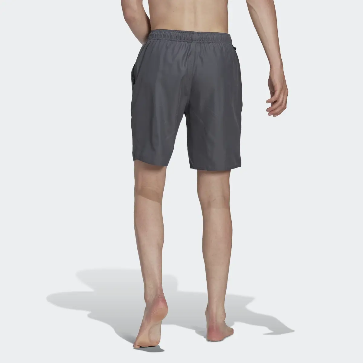 Adidas Classic Length 3-Stripes Swim Shorts. 2