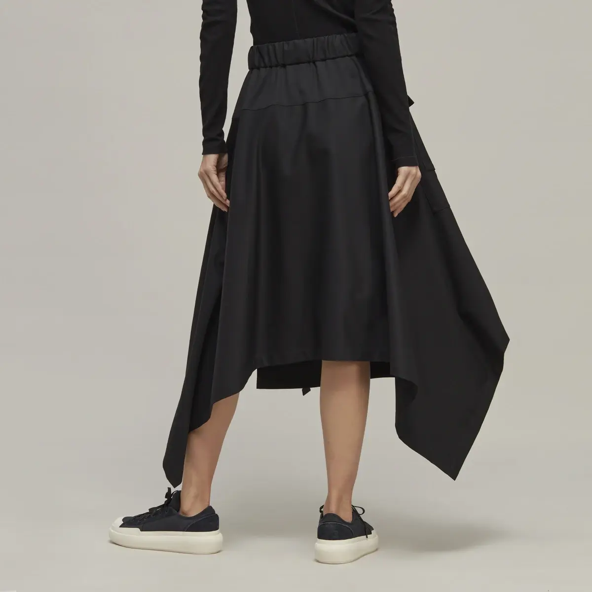 Adidas Y-3 Refined Wool Skirt. 3