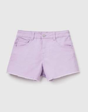 frayed high-waisted shorts