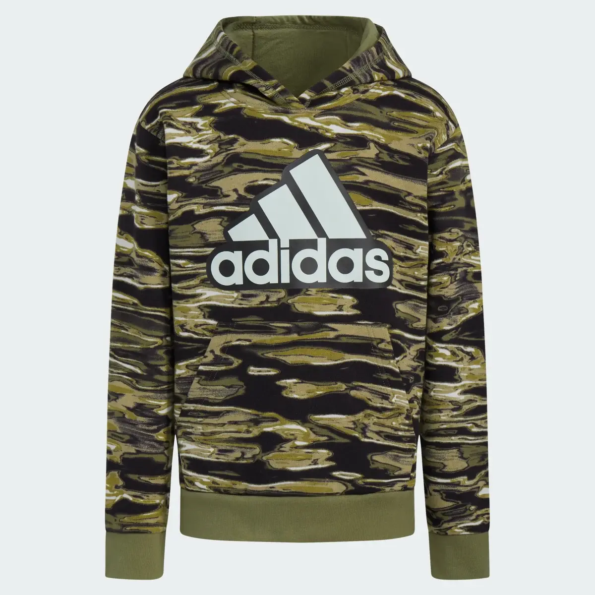 Adidas Long Sleeve Liquid Camo Printed Pullover Hoodie. 3