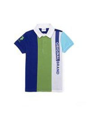 Erkek Çocuk Mavi Polo Yaka T-Shirt