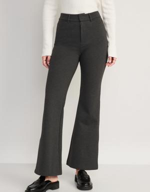 Extra High-Waisted Stevie Trouser Flare Pants for Women gray