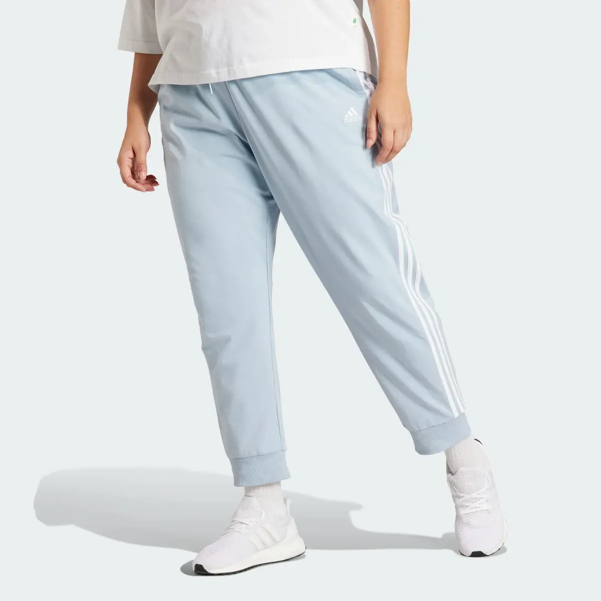 Adidas Essentials 3-Stripes Pants (Plus Size). 1