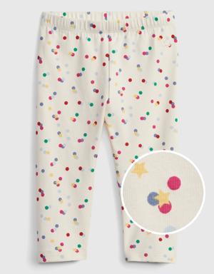 Gap Baby Organic Cotton Print Leggings beige