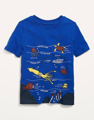 Unisex Short-Sleeve Graphic T-Shirt for Toddler blue