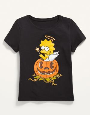 Halloween Matching Pop-Culture Graphic T-Shirt for Girls black