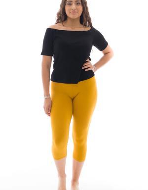 Mustard Yellow - Capris - XS-S