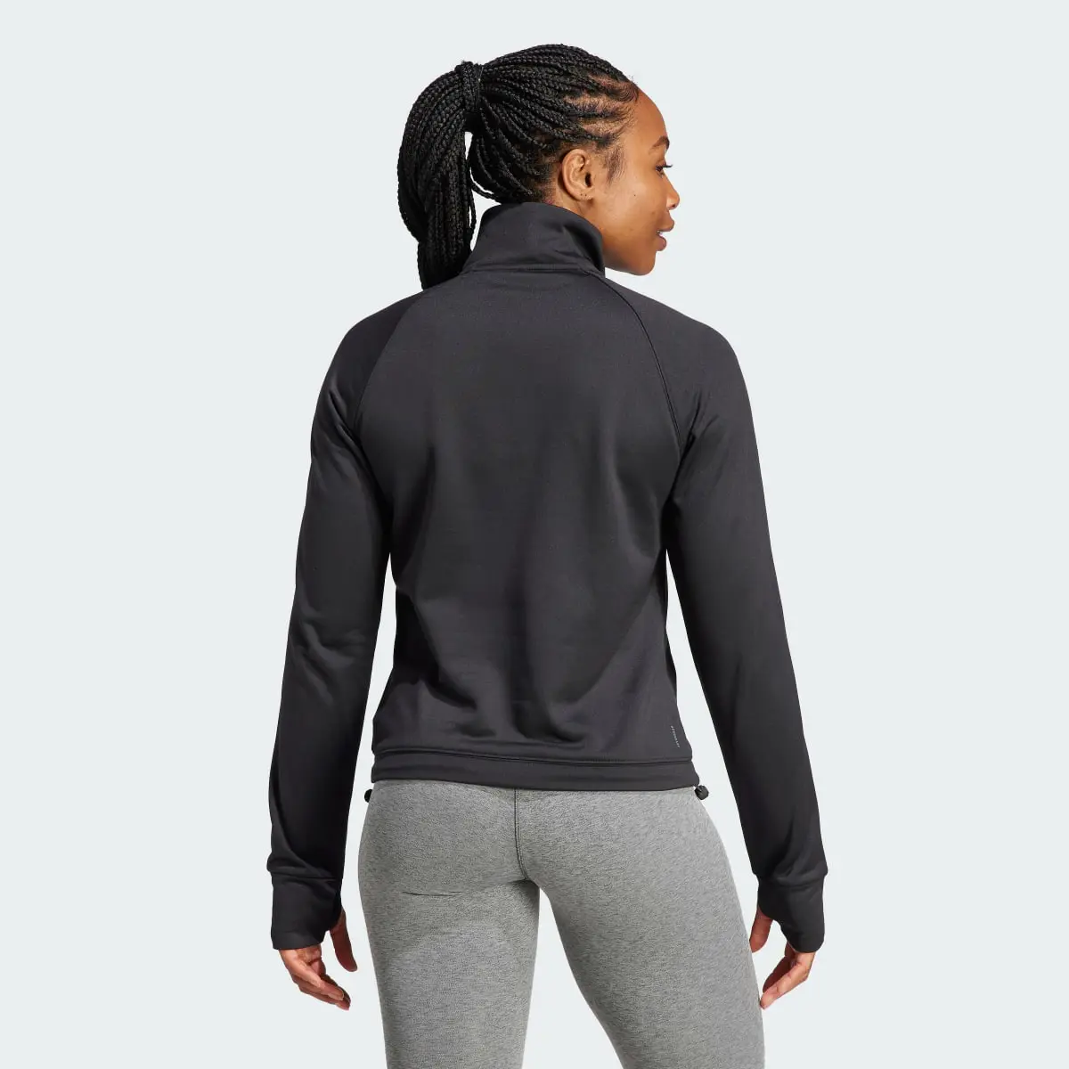 Adidas Aeroready Game & Go Quarter-Zip Fleece Top. 3