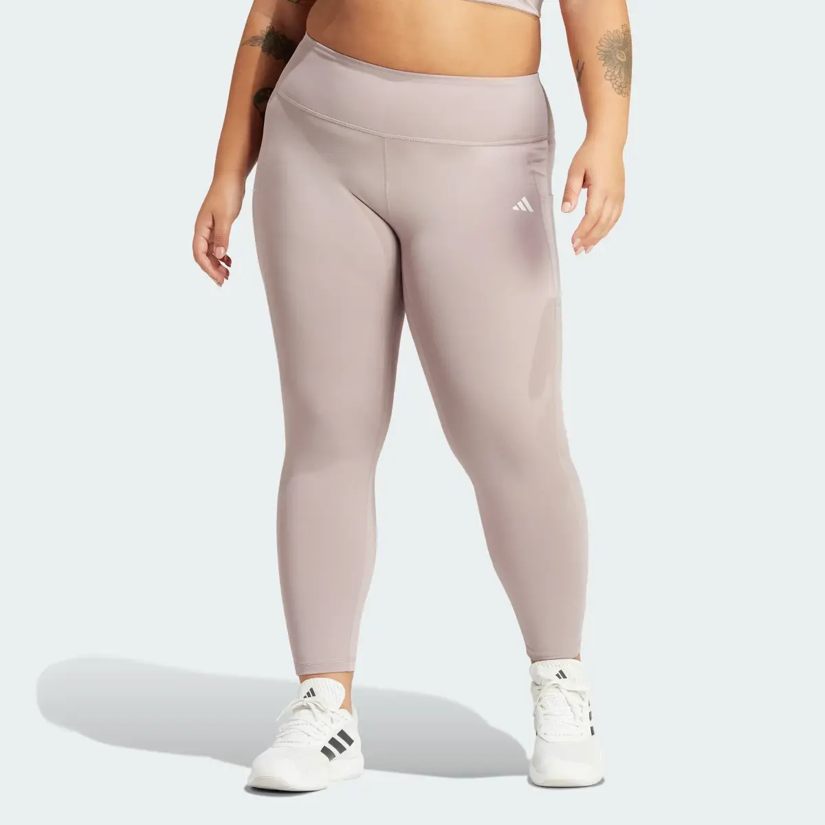 Adidas Optime Full-Length Leggings (Plus Size). 1