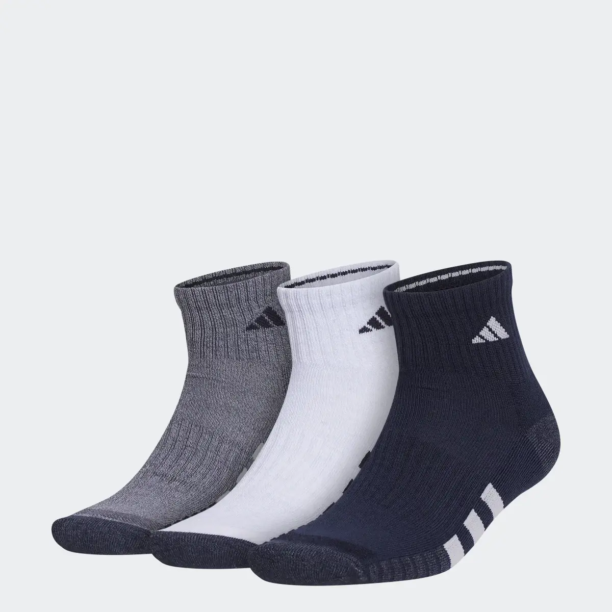 Adidas Cushioned Color Quarter Socks 3 Pairs. 1