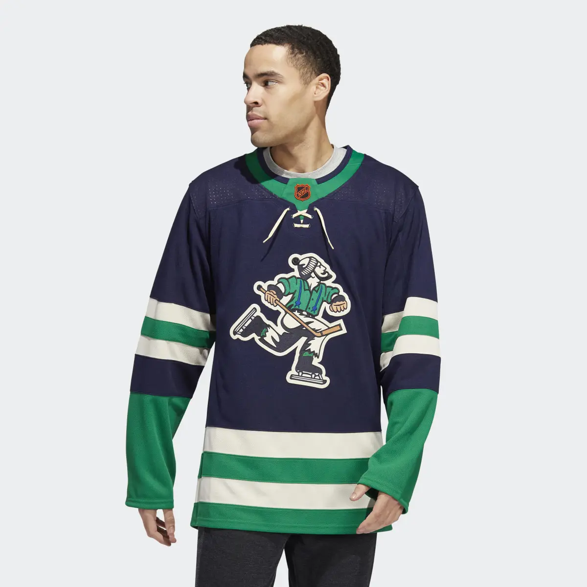 Adidas Canucks Authentic Reverse Retro Wordmark Jersey. 2