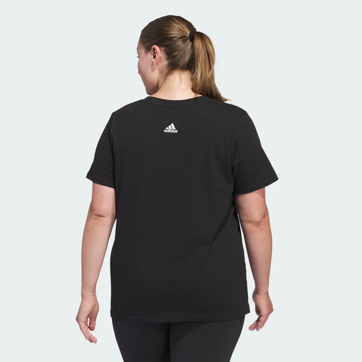 Adidas Linear Logo Tee (Plus Size). 3