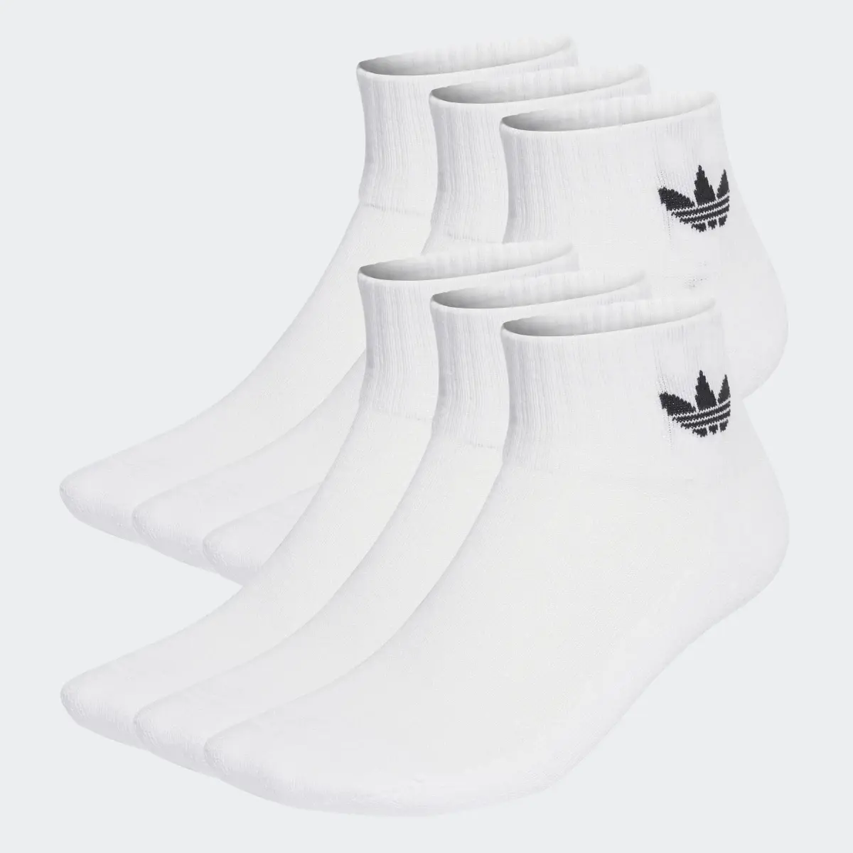 Adidas Mid Ankle Socks 6 Pairs. 2