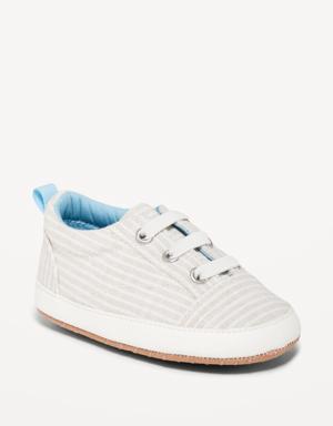 Unisex Linen-Blend Slip-On Sneakers for Baby beige