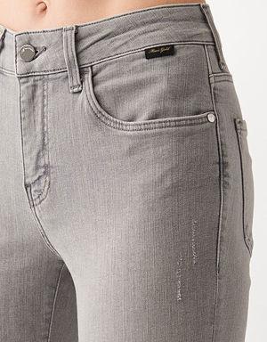 Tess Açık Gri Gold Premium Jean Pantolon