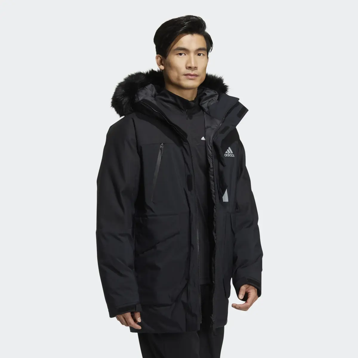 Adidas Fur Hood Down Parka (Gender Neutral). 3