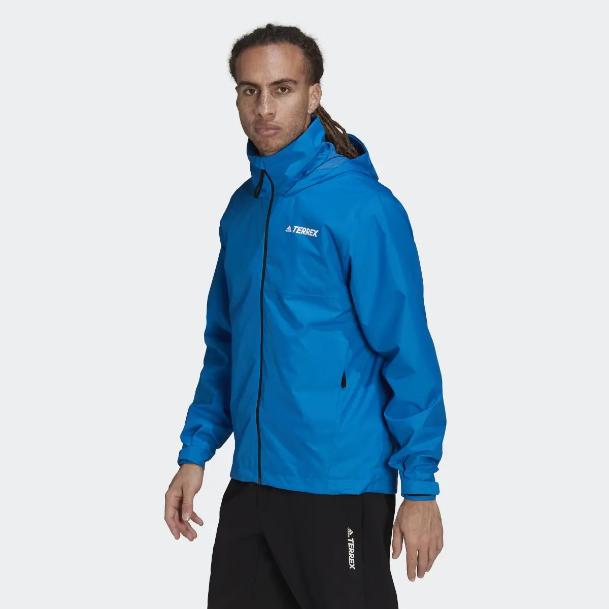 Adidas Terrex Multi RAIN.RDY Primegreen Two-Layer Rain Jacket. 2