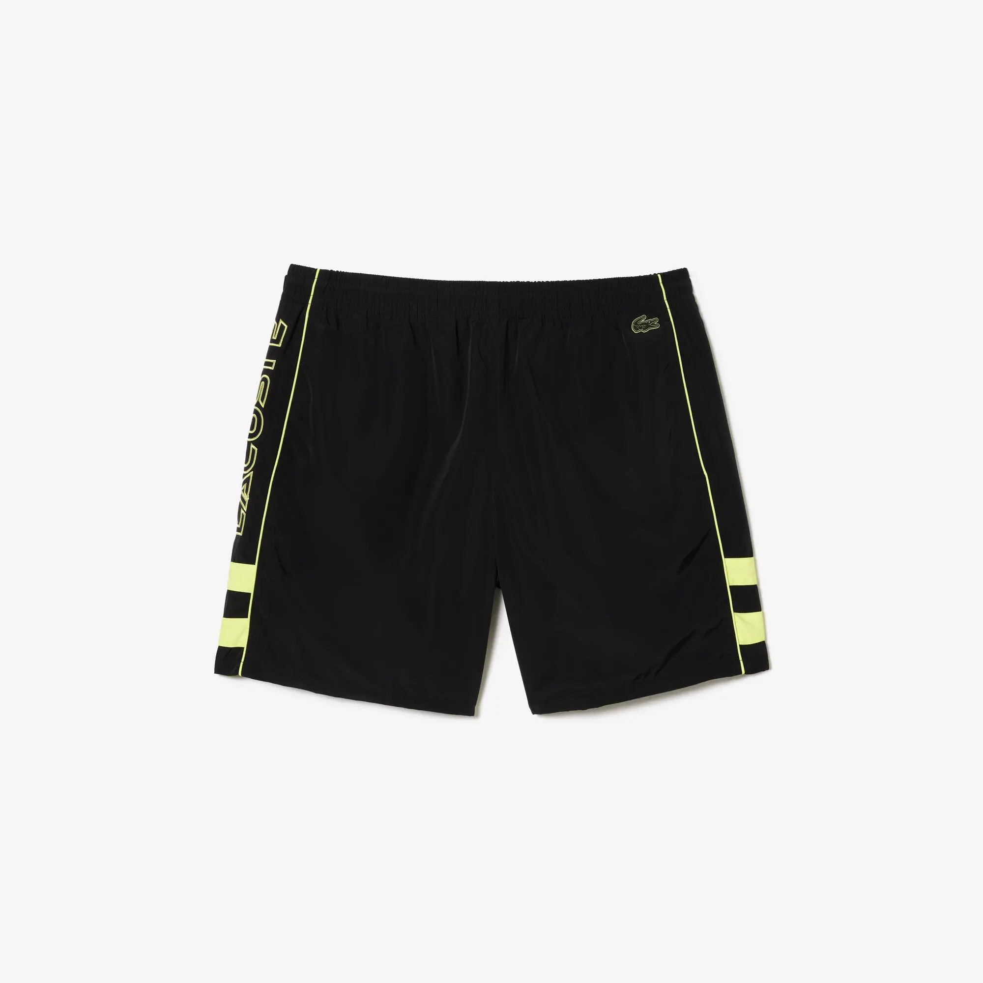 Lacoste Men's Relaxed Fit Embroidered Shorts. 2 Lacoste Men's Relaxed Fit Embroidered Shorts. 2