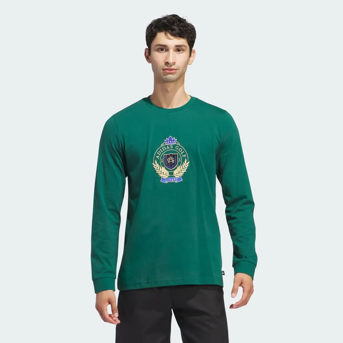 Adidas Go-To Crest Graphic Long Sleeve Tee. 2