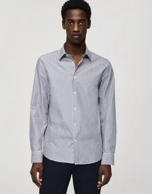 Mango Slim fit striped Coolmax® shirt