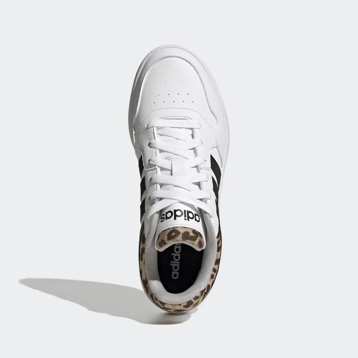 Adidas Tenis Hoops 3.0 Basquetbol Classic Estampado de Leopardo Corte Bajo. 3