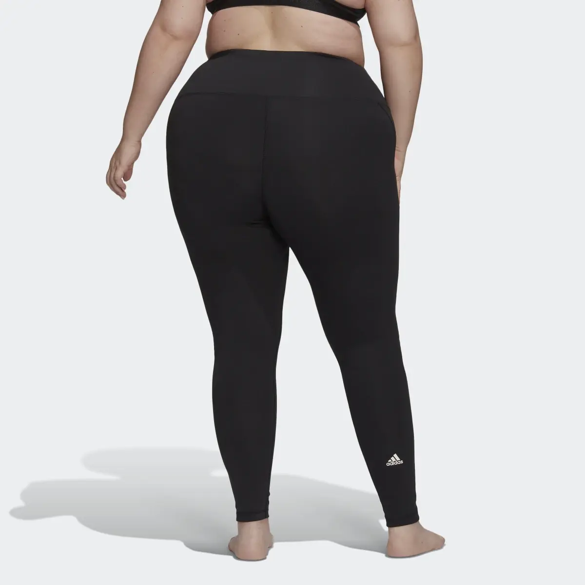 Adidas Yoga Essentials High-Waisted Leggings (Plus Size). 2