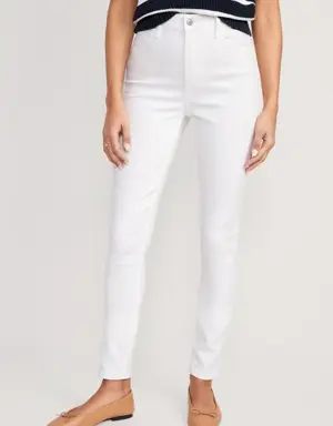 High-Waisted Wow Super-Skinny Jeans for Women white