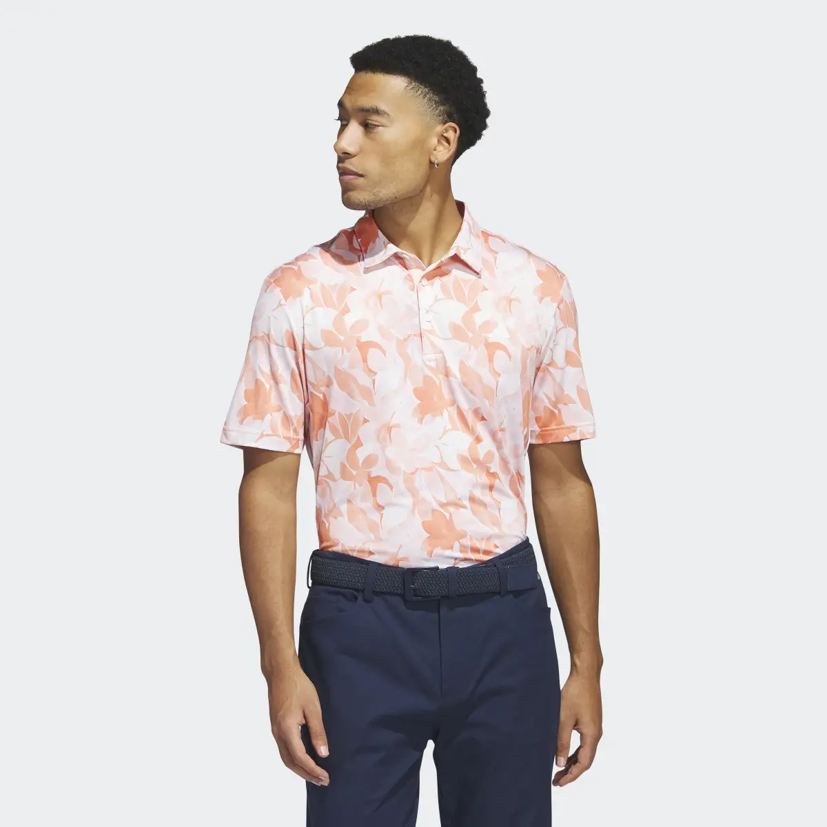 Adidas Floral Polo Shirt. 2