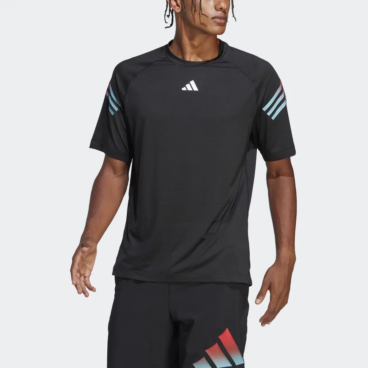 Adidas Train Icons 3-Stripes Training T-Shirt. 1