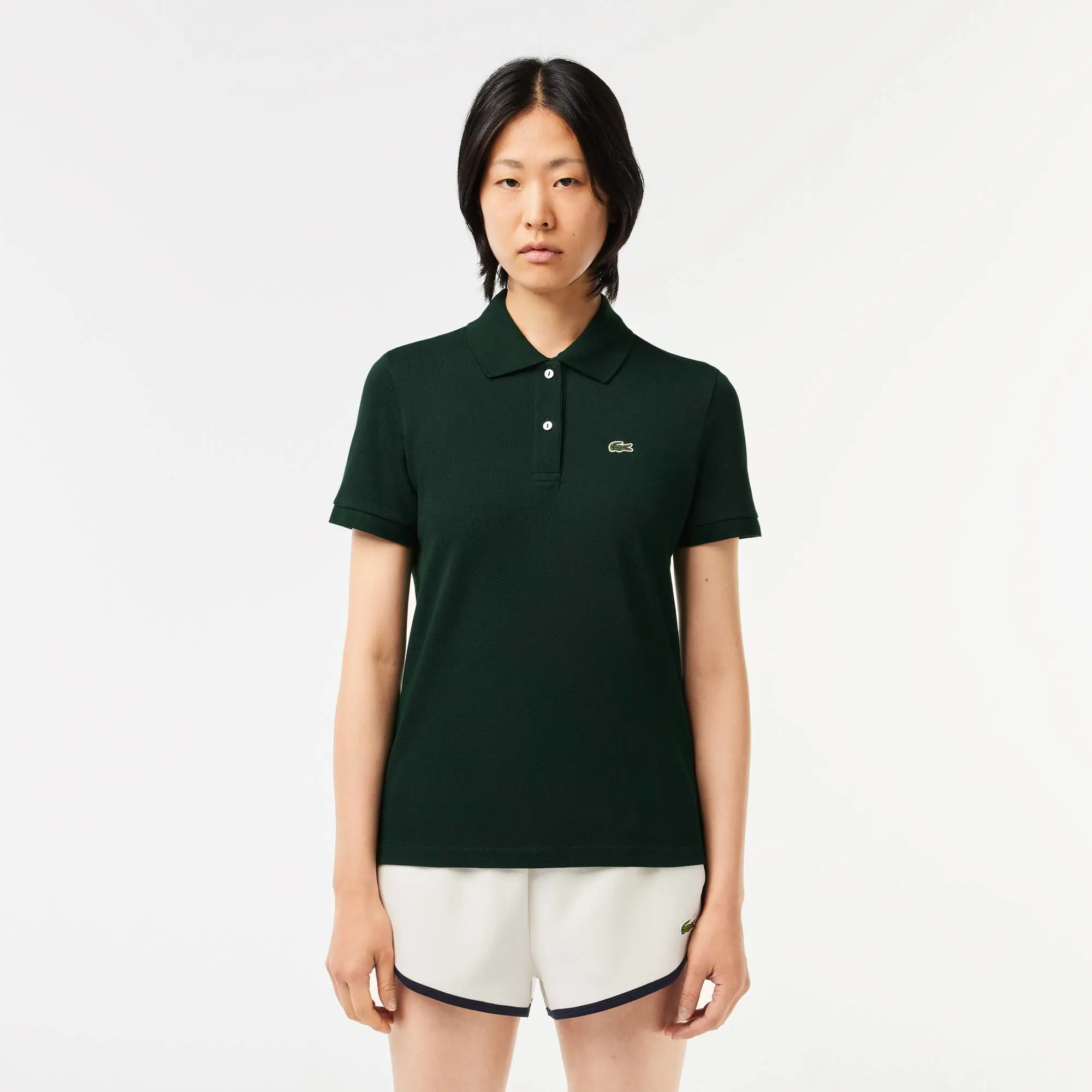 Lacoste Women's Lacoste Regular Fit Soft Cotton Petit Piqué Polo Shirt. 1