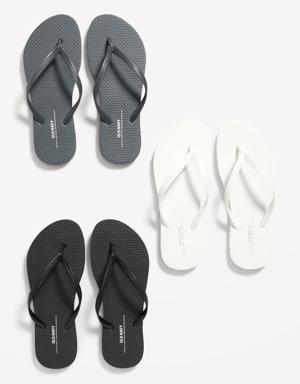 Old Navy Flip-Flop Sandals 3-Pack for Women (Partially Plant-Based) white