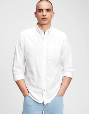 Gap Classic Oxford Shirt in Standard Fit white