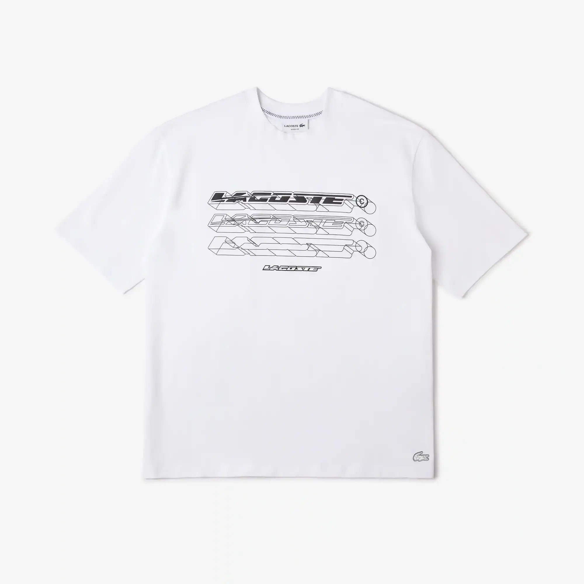 Lacoste Men’s Loose Fit Organic Cotton Piqué T-Shirt. 2