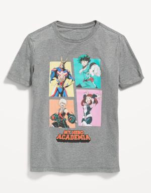 My Hero Academia™ Gender-Neutral Graphic T-Shirt for Kids gray