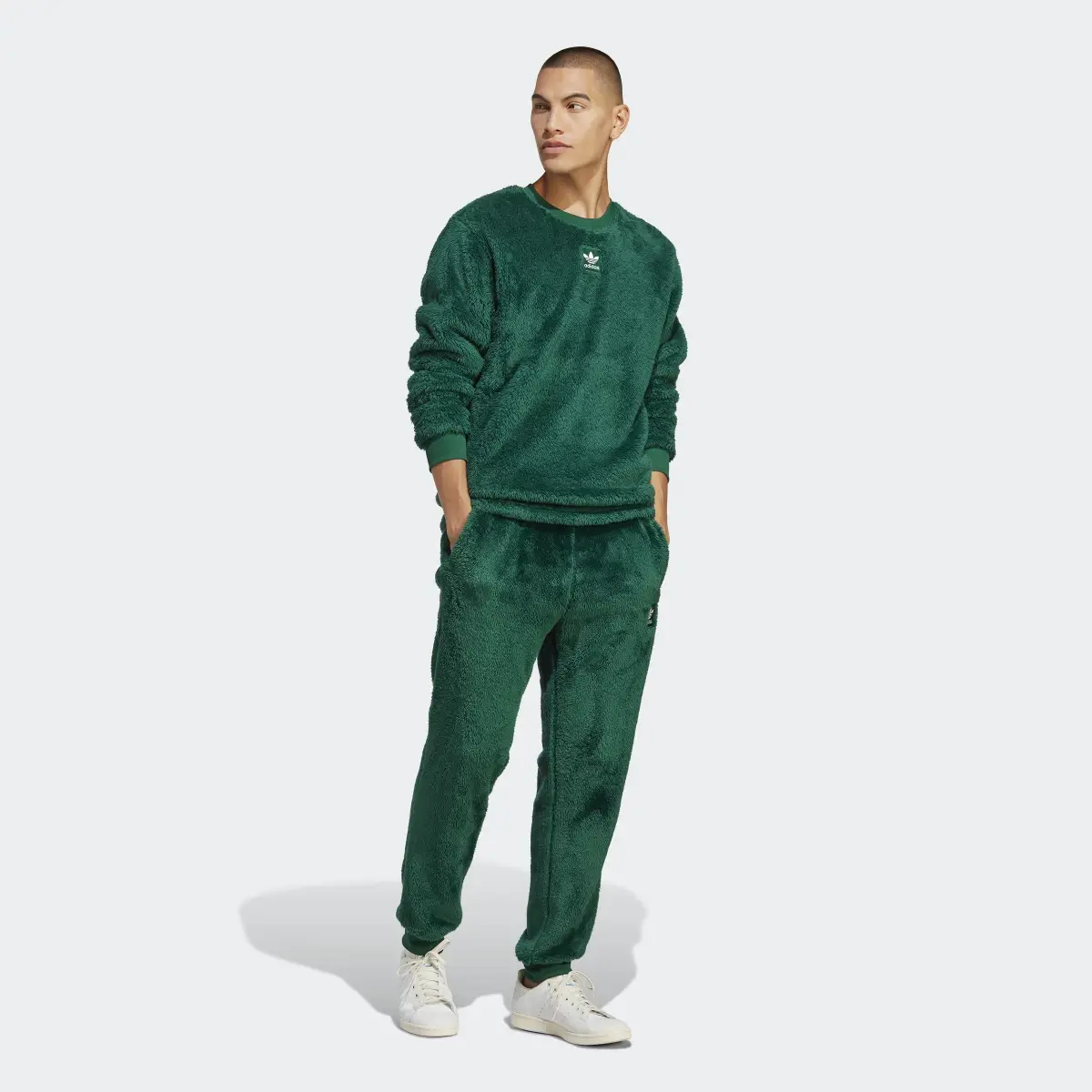 Adidas Essentials+ Fluffy Fleece Sweat Pants. 3