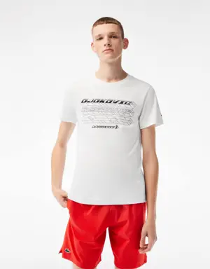T-shirt da uomo regular fit Lacoste Tennis x Novak Djokovic