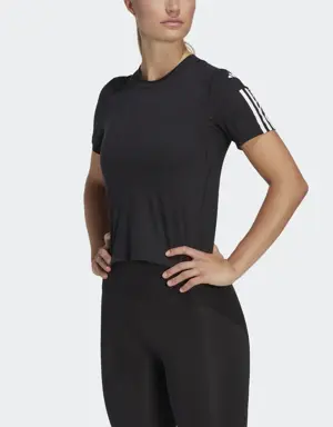 Adidas Train Essentials Train Cotton 3-Stripes Crop T-Shirt