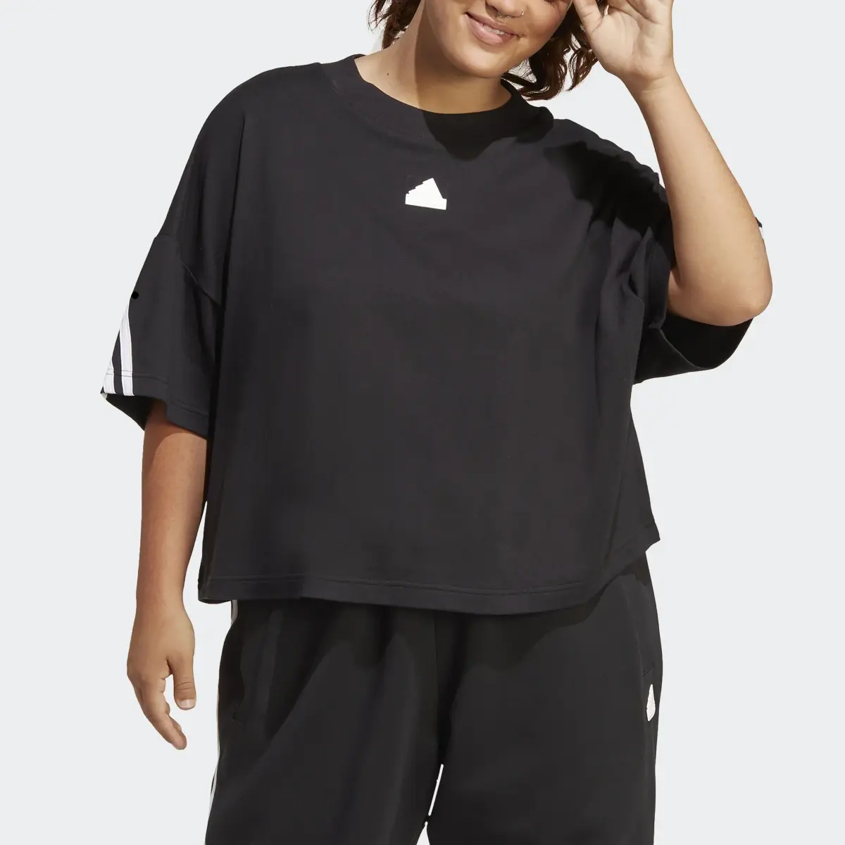 Adidas Future Icons 3-Stripes Tee (Plus Size). 1