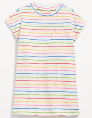 Old Navy Short-Sleeve Slub-Knit T-Shirt Dress for Toddler Girls multi